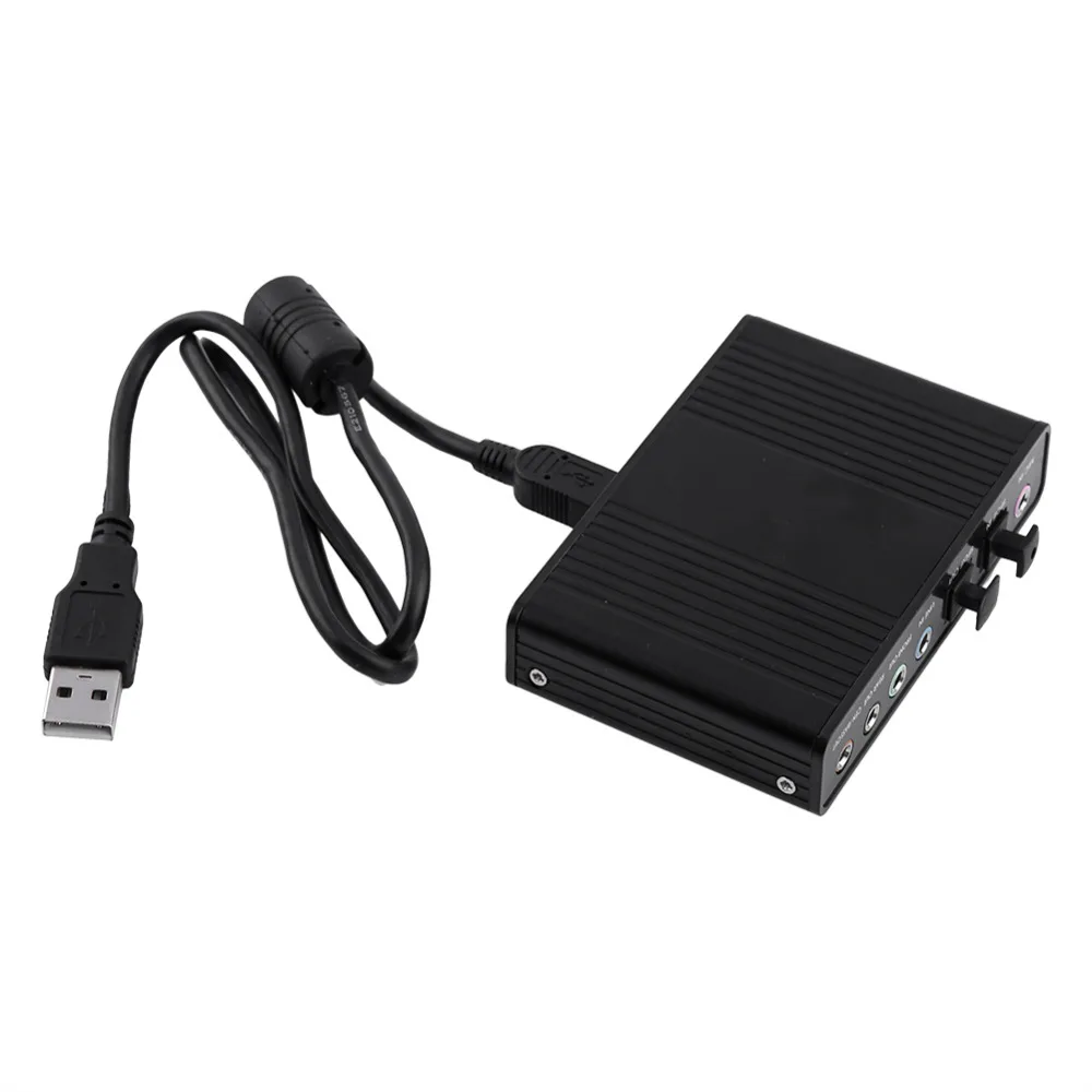 

6 Channel USB 5.1 Audio Sound Card USB External Digital Optical SPDIF Audio Output Adapter for PC win98 / XP / 2000 / Vista Free