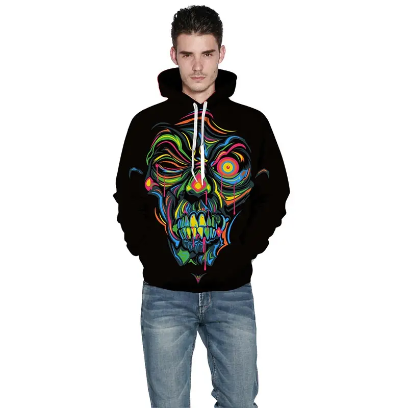 Headbook Brand Hoodies 3d Print Men/Women Thin Cool Fashion 3d Sweatshirts Colorful Paint Skull Print Hooded Hoodies YXQL604 Headbook Brand Hoodies 3d Print Men/Women Thin Cool Fashion 3d Sweatshirts Colorful Paint Skull Print Hooded Hoodies YXQL604