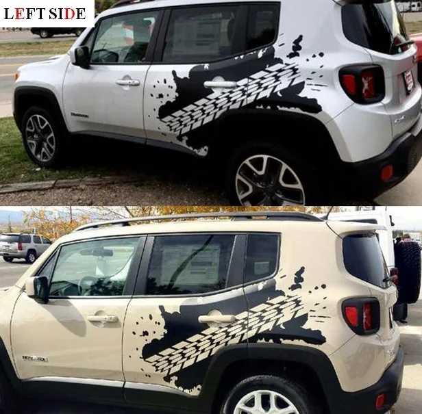 

LEFT SIDE Full Body Car Stickers Decoration Support Customized Sticker Refit Accessories Car Sticker
