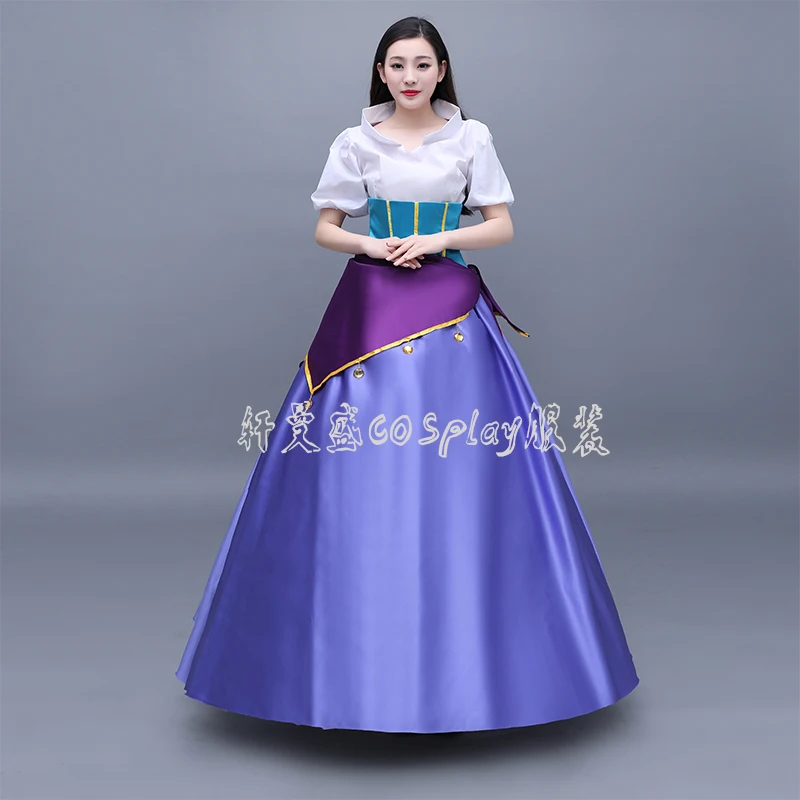 De Klokkenluider Van De Notre Dame Esmeralda Custome Prinses Rok Cosplay Jurk Vrouwelijke Volwassen De Klokkenluider Van De Notre Dame Esmeralda Custome Prinses Rok Cosplay Jurk Vrouwelijke Volwassen