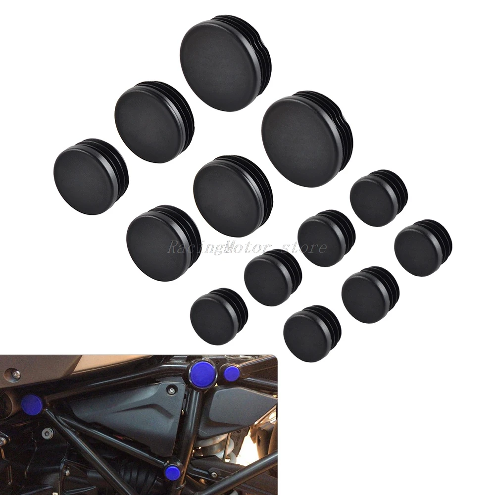 

NICECNC 13pcs Frame Hole Caps Cover Plug Set for BMW R1200GS R1200 GS Adventure 2013 2014 2015 2016 R 1200 GS Decor Accessories