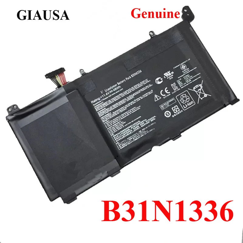 

Wholesale B31N1336 battery for ASUS VivoBook S551 S551LB S551LA R553L R553LN R553LF K551LN V551 C31-S551 11.4V 48WH