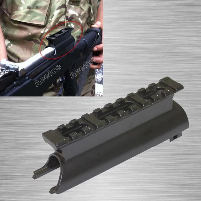 SKS Top Receiver Cover With High profile See Thru Rail Weaver