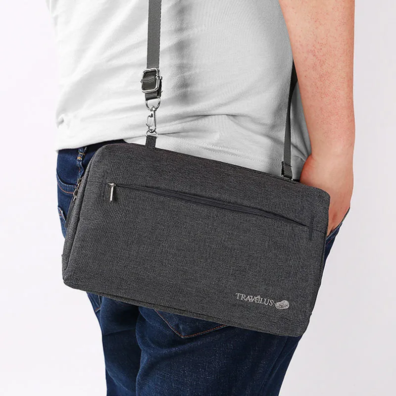 

Large Capacity Waterproof Oxford Shoulder Bag with Strap Casual Portable Handbag Unisex Durable Travel Cross body Messenger Bag