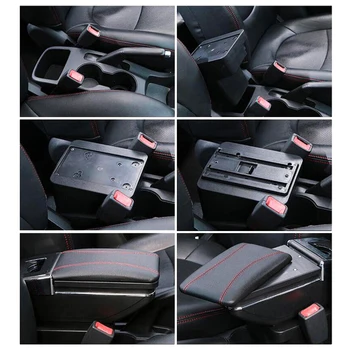 Universal Car Center Centre Console Armrest Top Storage Box Arm Rest Rotatable car accessories