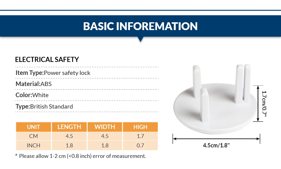 4 шт./лот Детская безопасность предотвращения поражения электрическим током Британский Стандартный Великобритании BS Мощность на выходе