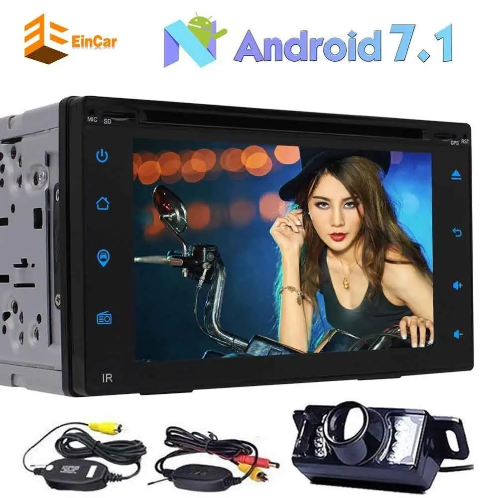 2Din автомобильный стерео Android 7 1 Восьмиядерный 6 2 ''автомобильный dvd плеер gps