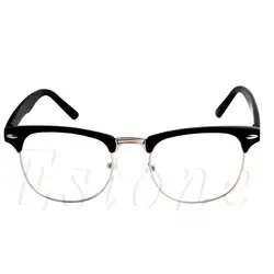 1 шт. Мода металла половину кадра Стекло es Frame ретро женщина Для мужчин чтения Стекло УФ-защитой, прозрачная линза очки для компьютера Frame WY2703