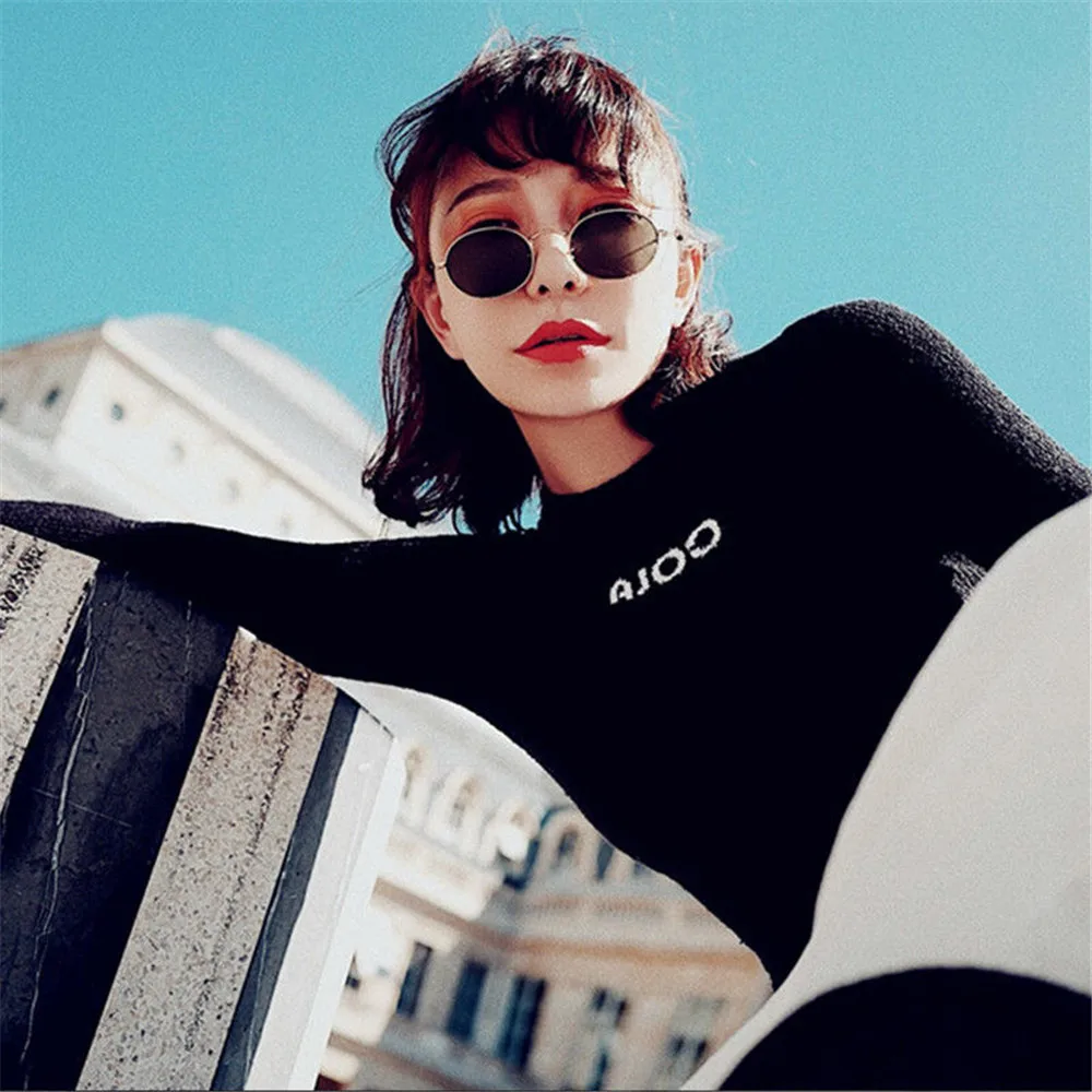 2019 new retro oval anti-glare glasses oval metal frame glasses fashion color luxury light-proof glasses 3.4