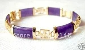 

6PCS Jewelry Beautiful Purple Bracelet 7.5" QQ--@@RR