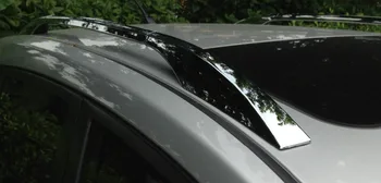 

Hot selling aluminium alloy material sliver chrome roof rail luggage rack for Tidda 2008+