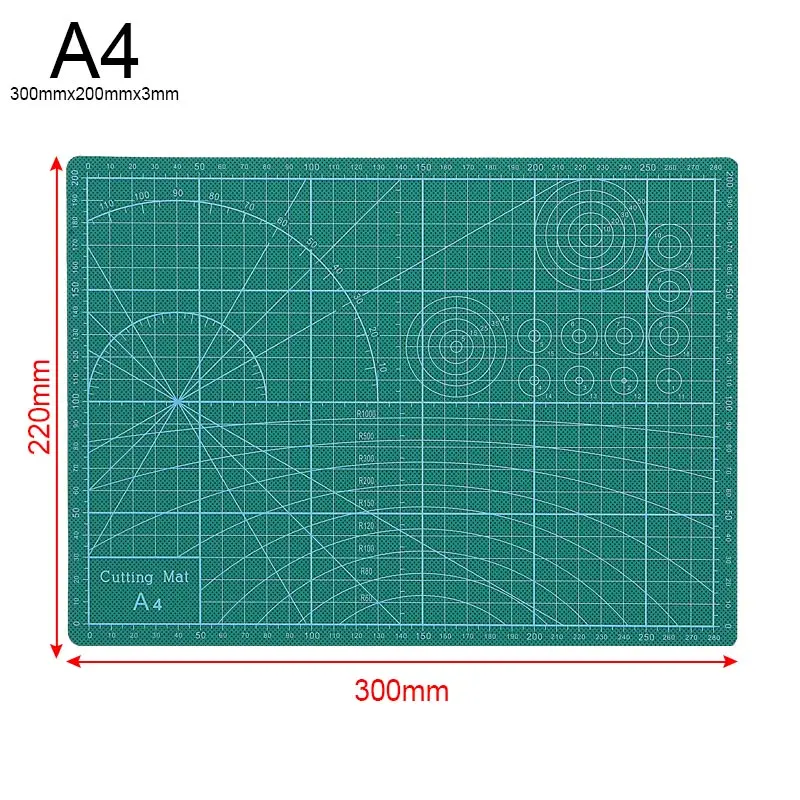 A4 коврик для резки из ПВХ DIY кожа RC-6 фреза инструменты лоскутное коровьей двойной сталкиваются резки пластины Двусторонняя тканевая бумага