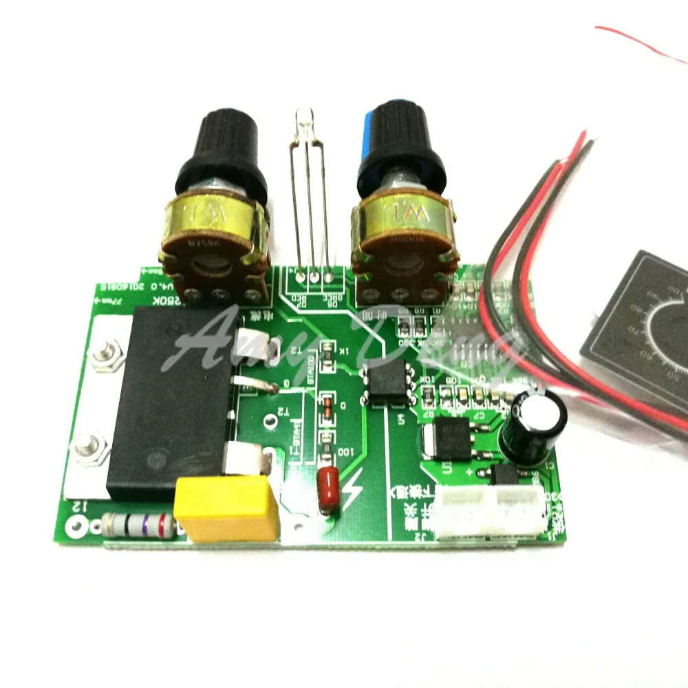 Spot welding control board replacing time relay regulating time current