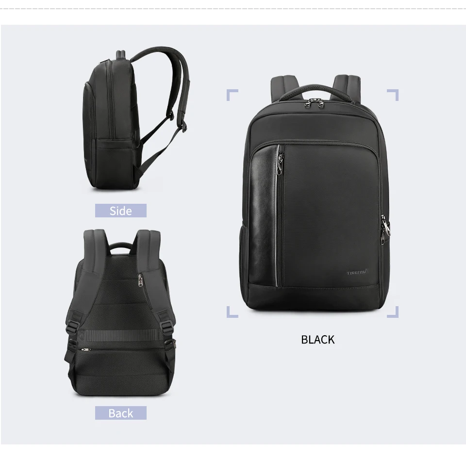 Tigernu Сумка Набор непромокаемый рюкзак для мужчин с USB Chargoing наушников сумки через плечо для женщин 2019 сумка на плечо для подростков