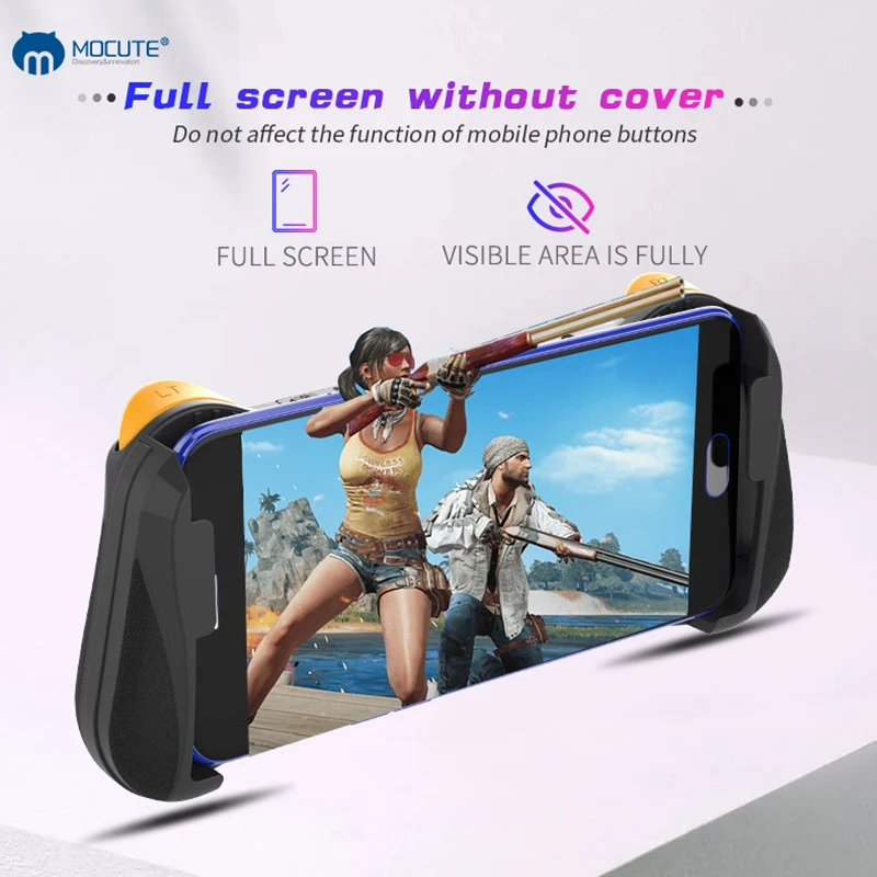 MOCUTE 057 Bluetooth 4.0 Gamepad PUBG Controller PUBG Mobile Triggers Joystick Wireless Joypad For iPhone XS For Android Tablet MOCUTE 057 Bluetooth 4.0 Gamepad PUBG Controller PUBG Mobile Triggers Joystick Wireless Joypad For iPhone XS For Android Tablet