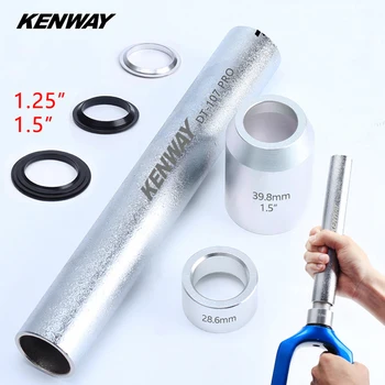 

Mountain Bike Fork Base Installation Tool cycling Headset Bottom Washer Setting Tools for 28.6mm 39.8mm 1.5 1.25 Fork KENWAY