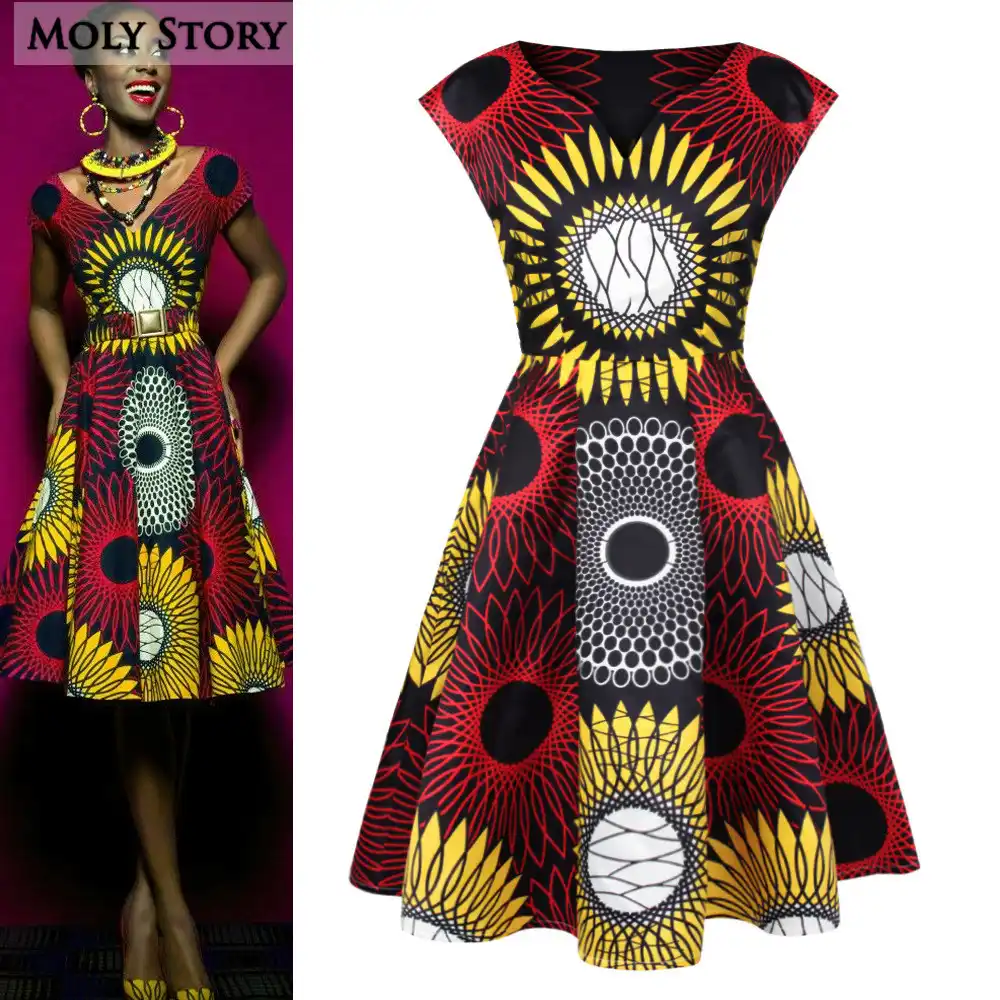 african tribal print dress
