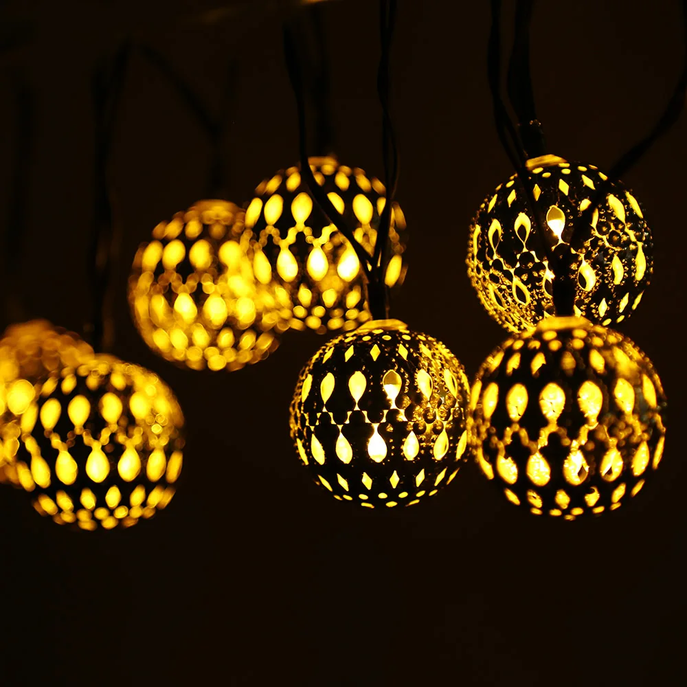 moroccan style string lights