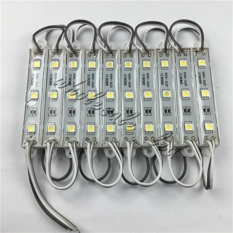 1000X яркий 5050 SMD 3 светодиодный модуль 12 V холодный белый/теплый