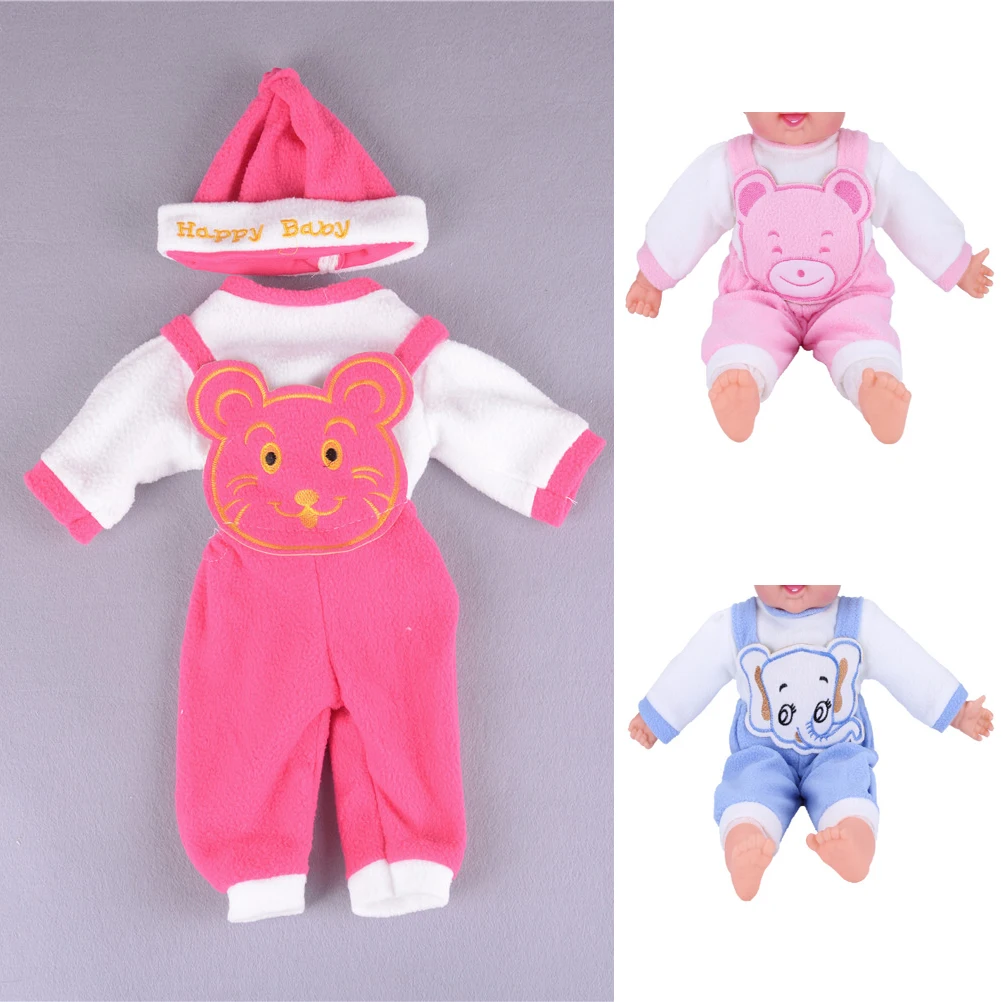 3 шт./компл. лучшие подарки для 50 см Reborn Baby Doll Pick модная Кукла одежда шляпа костюм 4