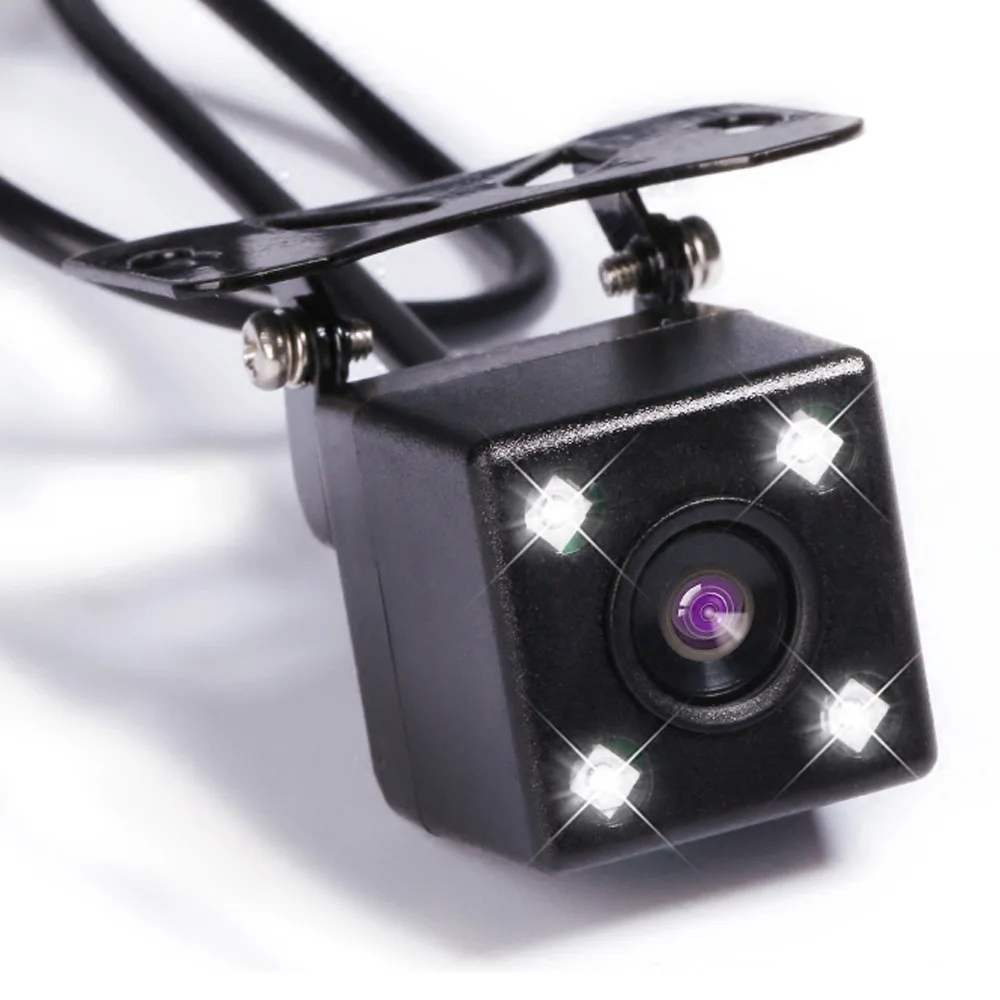 

Car Universal 4 LED Reversing Camera HD Rear View Camera Wide Angle Reverse Parking System Night Vision CCD Camera