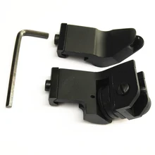 45 градусов Регулируемый тактический охотничий флип спереди и сзади Быстрый переход резервный Железный прицел набор