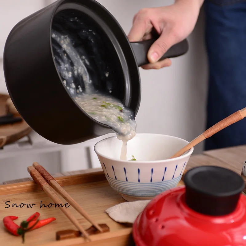 Японская керамика небольшой кастрюля детское молоко вареная лапша Горшочек для каши суп мультяшная чашка корейский высокая температура кастрюля
