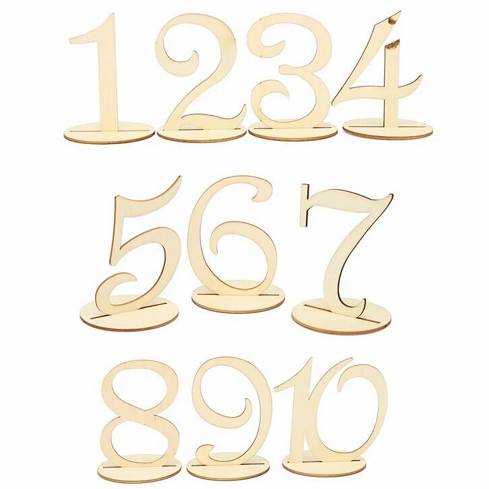 Aliexpress Buy 1 20 Numbers Wooden Table Numbers Holder Rustic 