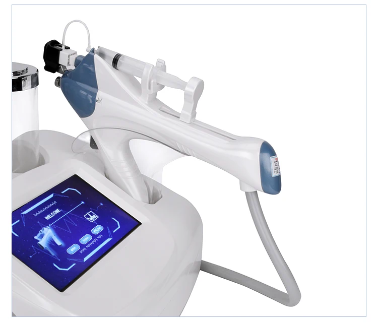 US $502.15 Multifunctional 2 In 1 Water Peeling Small Bubble Facial Machine Skin Meso Injection Mesotherapy Gun For Salon Use DHL