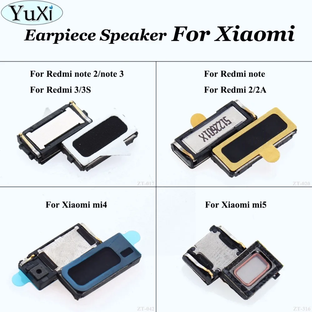 

YuXi 4Models 20pcs Earpiece Speaker Receiver Earphone For Xiaomi mi4 mi5 For Redmi 2 3S Note 2 3 Compatible Suitable Common Used