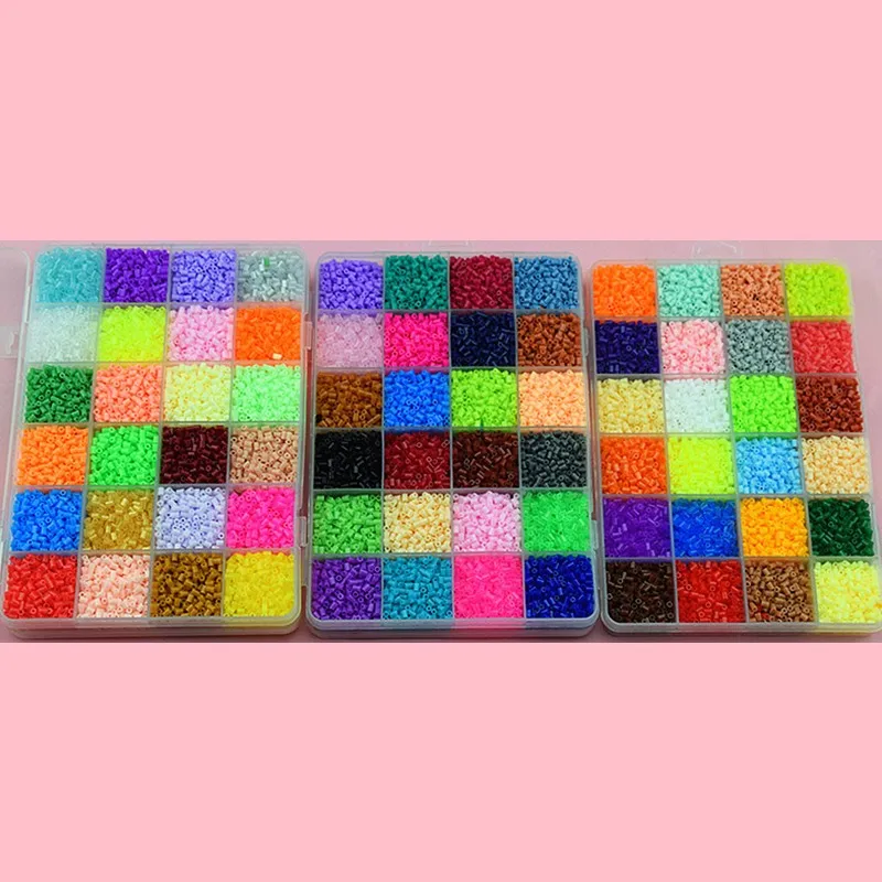 

13000Pcs 24 Color Hama Beads 2.6MM Perler Beads DIY Creative Puzzles Tangram Jigsaw Board Educational Baby Kid Toys Gifts