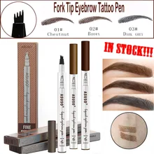 Hot Sale Microblading Eyebrow Tattoo Pen Waterproof Eye Makeup 3 Colors Easy Use Eyebrow Pen Deep