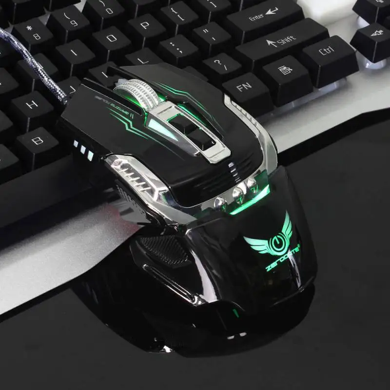  Hand Grip Comfortable Mechanical Gaming Mouse Full-key Macro Definition Programming Wired Mouse for
