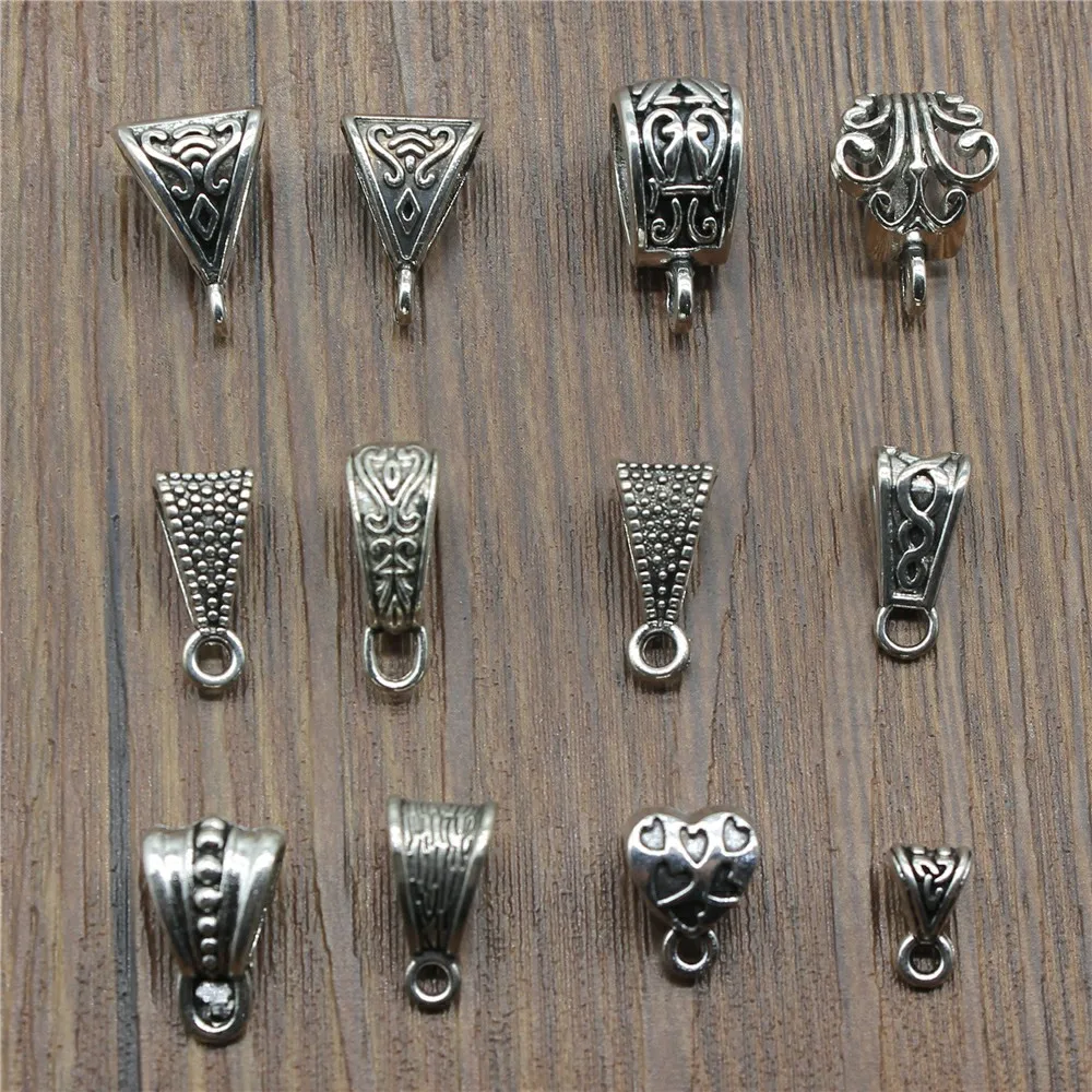 

Connector Charms Bail Beads Antique Silver Bail Beads Charms Jewelry Findings Bail Beads Charms Connector