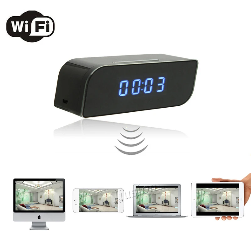 

HD 1080P Clock Mini Camcorder Micro Wifi IP Camera Wireless Video Recorder Security Digital Cam Motion Detection Sensor Espia