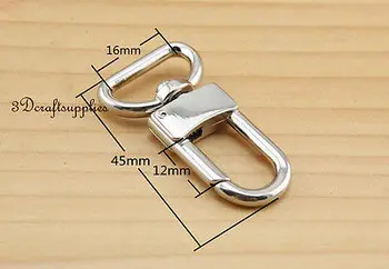 

Lobster Clasps Clips Claw purse hooks Swivel snap hook silver 16 mm 10pcs P35