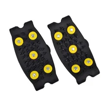 Новое поступление Нескользящие Снежный лед бутсы с шипами для альпинистов Грипсы Crampon бутсы 5-обувь с заклепками крышка