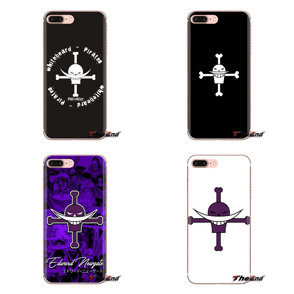 Soft Silicone Case One Piece Whitebeard skull flag For Huawei Nova 2 3 2i 3i Y6 Y7 Y9 Prime Pro GR3 GR5 2017 2018 2019 Y5II Y6II |