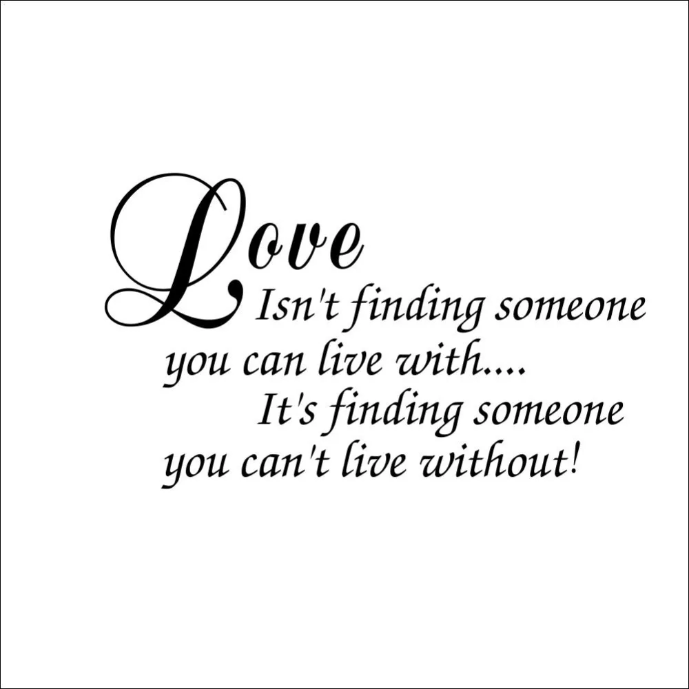 love isn t finding wall decals love quotes romantic love messages love isn t finding wall decals love quotes romantic love messages wall decals vinyl stickers home bedroom decor ZY8235 in Wall Stickers from Home & Garden
