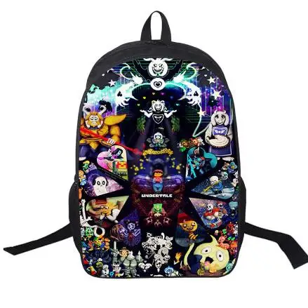 

Anime Undertale Backpack For Boys Girls School Bags Sans Women Men Travel Bag UT Frisk Papyrus Children Backpacks Lunch Box