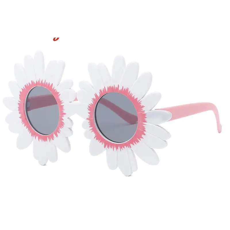 Милые детские солнцезащитные очки UV400 маленькие цветы дикие детские солнцезащитные очки - Цвет линз: p2