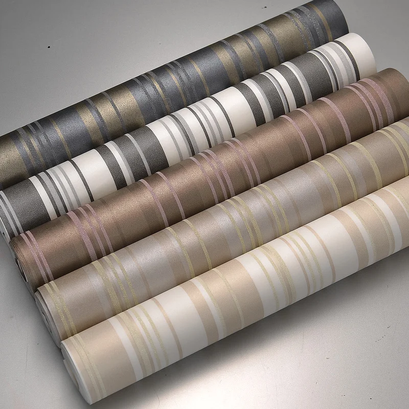 Non-woven Wall Paper Printing Simple Modern Bedroom Living Room TV Background Wall Black White Vertical Stripes Wallpaper Roll Non-woven Wall Paper Printing Simple Modern Bedroom Living Room TV Background Wall Black White Vertical Stripes Wallpaper Roll