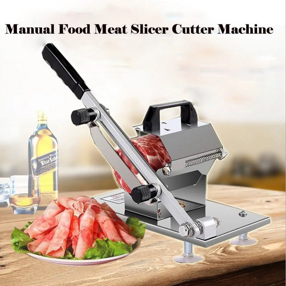

Manual Frozen Food Meat Slicer Beef Mutton Sheet Roll Cleavers Cutter Adjustable Vegetable Fruit Rice Cake Cutter