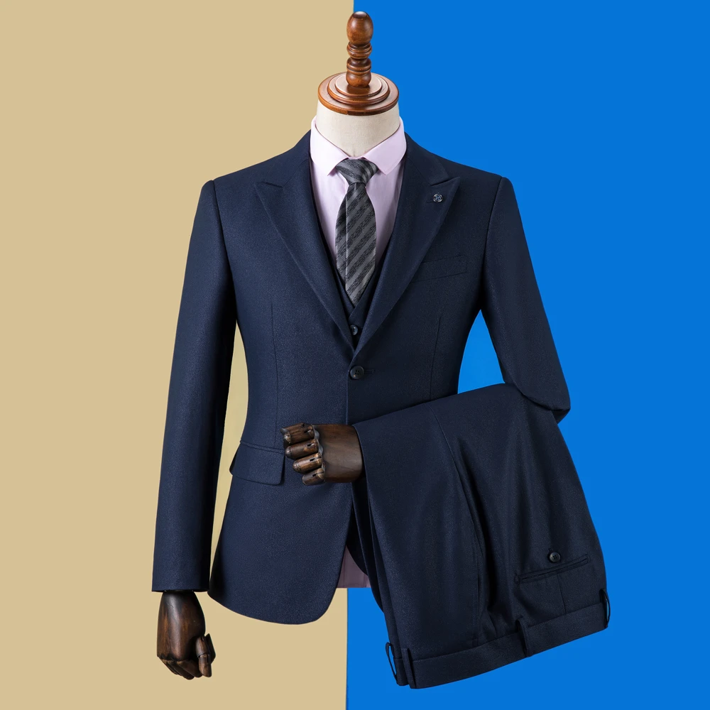 OSCN7 клетчатые Костюмы Под заказ Для мужчин Slim Fit Свадебная вечеринка Для мужчин s индивидуальные костюм Мода 3 предмета Блейзер брюки жилет ZM-574