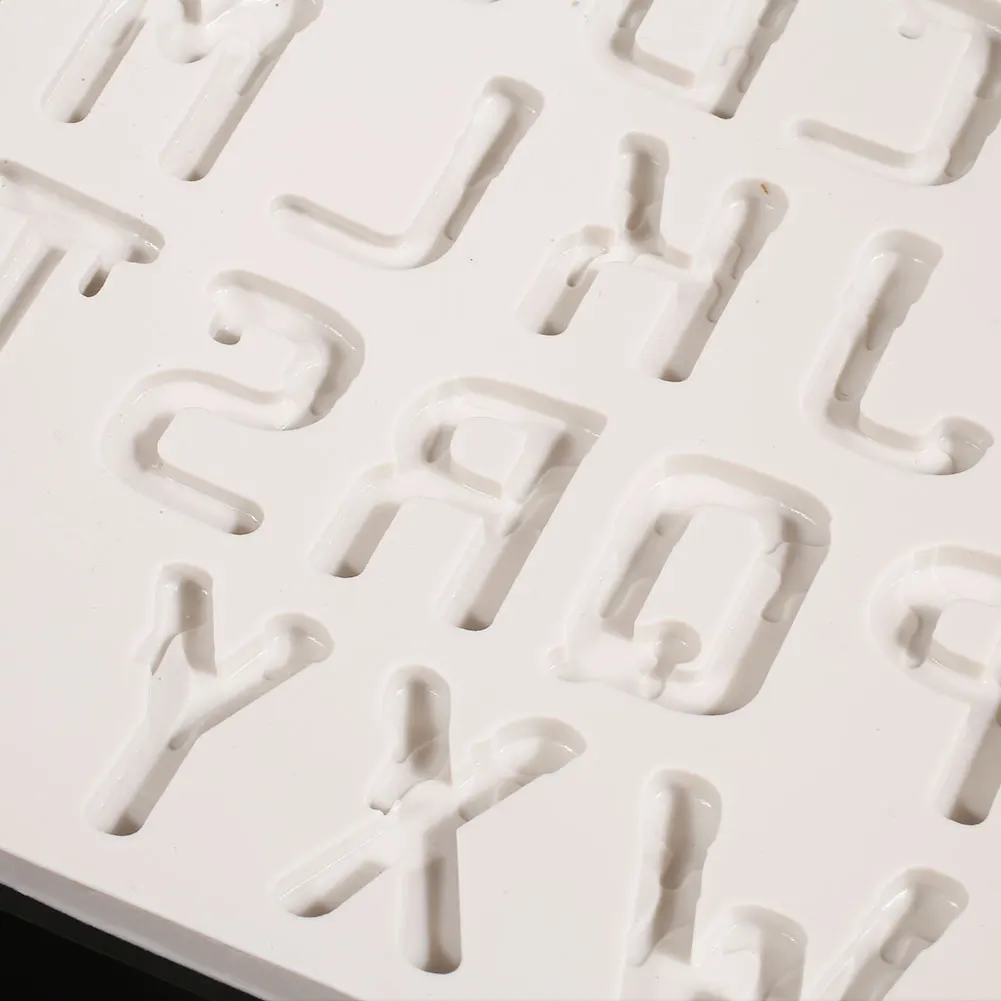 Вкладыши для кексов, цифровые английские формы для торта с буквенным номером, силиконовый набор для работы с мастикой «сделай сам» и выпекать алфавит, кухонные принадлежности, формы, домашний инструмент