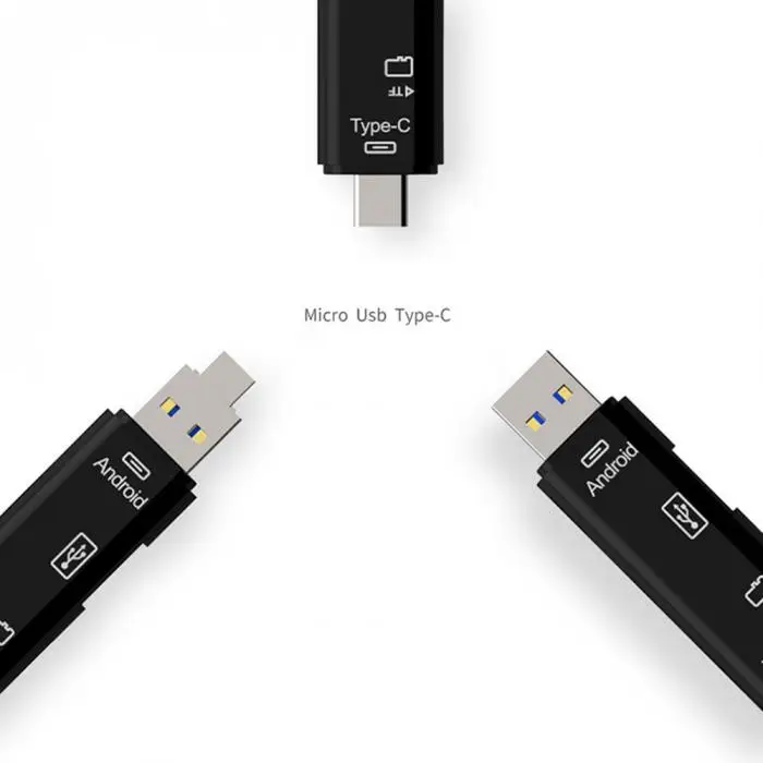 Новый горячий все в 1 USB 3,1 Кардридер высокоскоростной Micro SD U диск тип-c Micro USB памяти OTG кардридер