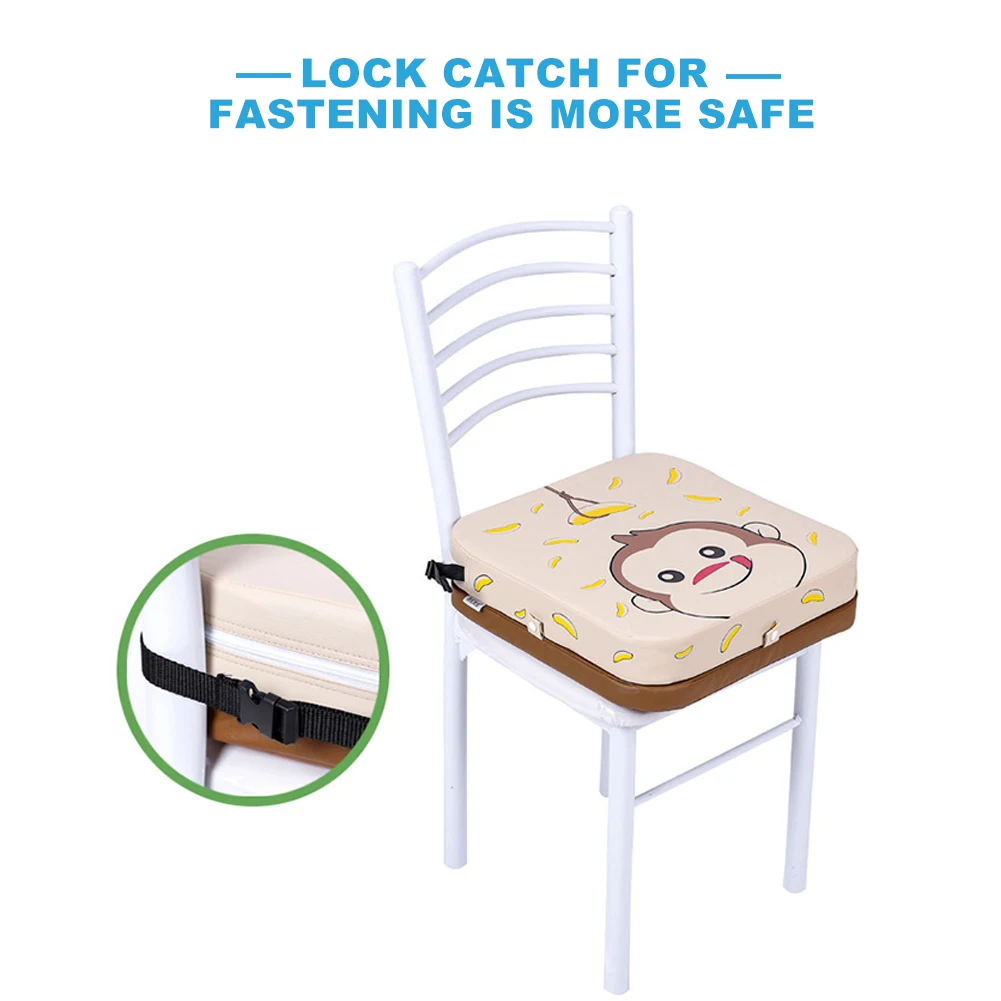 Обеденный стул увеличивающая Подушка для детей противоскользящая Водонепроницаемая Подушка на стул с регулируемой высотой