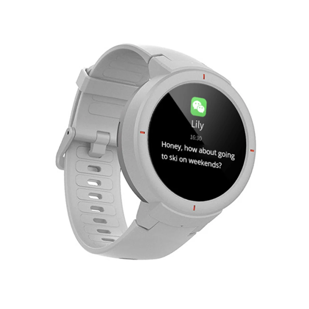 [Английская версия] Amazfit грани Смарт-часы 3 Спортивные подключаемые к телефону часы вызова gps Smartwatch IP68 5 дней работы от аккумулятора Телефонный звонок S - Цвет: White Color