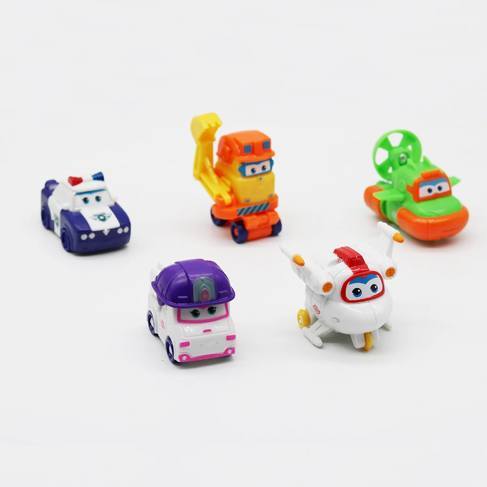 

5/8 Pcs Per Set MINI Airplane Anime Super Wings Model Toy Transformation Robot Action Figures Superwings Toys For Children Kids
