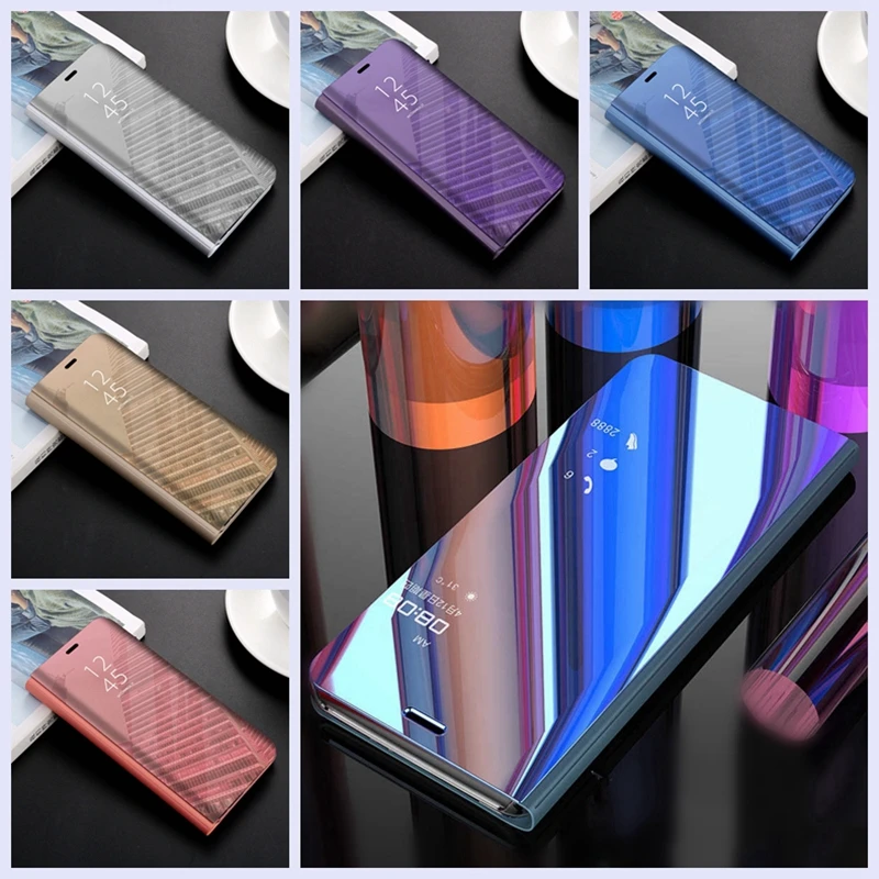 

For Xiaomi Mi 9 Case Redmi 4x 5 Plus 6 Pro 6A S2 Note 7 5a Mi 6x 8 9 Se Lite Mix 2 Max 3 A1 A2 Xiomi Mi8 Max3 Mirror Flip Cover